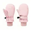 Venta al por mayor transfronteriza de guantes de esquí para niños y niñas, forrados de polar para invierno, engrosados, a prueba de frío, cálidos, a prueba de viento, guantes de cobertura total