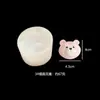 Vela Perfumada com Cabeça de Urso Expressiva Mini Tendência Molde de Silicone para Fondant Chocolate DIY