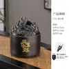 Ornamento de Fonte de Água Paisagística em Cerâmica, Fonte de Água Circulante Estilo Chinês, Decoração para Atrair Riqueza para Sala de Estar, Mesa de Chá, Mesa de Escritório, Presenteável