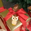 Decoración de Búho de Madera Transfronteriza Piezas de Madera para Pintura Creativa Infantil DIY Gato Fiesta Navideña Adornos Colgantes Hechos a Mano