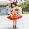 Vestido Puff Verão 2026 Novo Meninas Hambúrguer Batata Frita Lolita Fofo Tema McDonald's Vestido Infantil