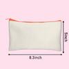 Amazon al por mayor transfronterizo bolsa cosmética con cremallera en blanco DIY bolsa de almacenamiento de lavado portátil bolsa para lápices bolsa de papelería