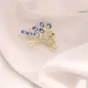 Broche de Laço Coração Simples para Mulheres, Corsage de Luxo, Alfinete Anti-Exposição para Gola Feminina, Alfinete de Cardigã, Acessório de Roupa