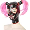 Capacete de Latex para Sexo Máscara de Latex Suprimentos Sexuais para Adultos Máscara de Baile Festa de Halloween Capacete