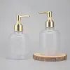 Envase Spot 300ml Transparente Esmerilado para Loción con Dosificador Material de Embalaje Botella Vacía Empaque Cosmético Botella para Reenvasar