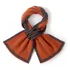 Suéter de cachemira 2026 Otoño/Invierno Nuevo Estilo para Mujer Bloque de Color Versátil Tejido Cruzado Práctico Bufanda Cálida Suave Polaina Pequeña