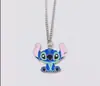 Estrella de dibujos animados de animación europea y americana bebé Stitch amor pareja collar hechizo corazón colgante joyería