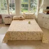 100% algodón puro, adecuado para dormir directamente sobre él, sábana de cama para todas las estaciones, pieza única, algodón completo, adecuado para dormir directamente sobre él, individual o doble, juego de tres piezas para dormitorio de estudiante