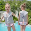 Chaleco de Flotación para Bebé Estampado de Dibujos Animados Chaleco de Flotación Inflable Gratuito Diseño Lindo de Encaje Accesorios de Natación Chaleco Salvavidas
