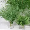 Plantas Verdes Simuladas, Decoración de Interiores, Sala de Estar, Adornos de Entrada, Habitación Modelo de Hotel, Hojas de Helecho, Nuevo Estilo Chino