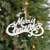 Feliz Navidad Letrero de carta de Navidad Accesorios para árbol de Navidad Colgantes decorativos Guirnalda Enredadera de Navidad Transfronterizo