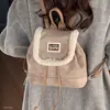 Bolso Mochila de Felpa Simple Oblicuo Coreano Japonés Moda para Mujer de Hombro Único Nuevo Cruzado Viaje Otoño 2026 Versátil Casual