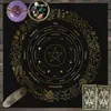 12 Signos del Zodíaco Mantel de Tarot Tela de Tarot Transfronterizo Luna de Tres Fases Tela de Altar Decoración de Tarot Hecho a Medida