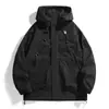 Chaqueta Exterior Transfronteriza 2026 Nueva Primavera y Otoño Tres Pruebas, Chaqueta Cortavientos Casual Elegante para Hombre, Abrigo de Lujo Ligero