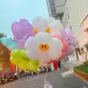 Decoração de arranjo para atividade de foto ao ar livre de casamento, espessa, 18 polegadas, aniversário, atmosfera de balão flutuante ao ar livre, gás rosa