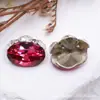 K9 Transparente Sin Base Brillante 8*12 Huevo de Paloma Bola de Diamante Apilable Acabado de Pedrería Decoraciones de Uñas Portátiles de Lujo Ligero