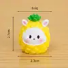 Micro Paisagem Criativa Desenho Animado Doze Signos do Zodíaco Frutas Miniaturas Decorações DIY Acessórios de Saquinho Surpresa Enfeites de Mesa