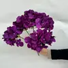 Hortênsia de 5 Cabeças Flores Artificiais Enfeites Decorativos para Casa Sala de Estar Hotel Cerimônia de Casamento Decoração de Casamento Cenário de Alta Qualidade