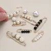 Pantalones Falda Fijos de Cintura Ceñida con Broche de Perla Artefacto de Cintura Ceñida Ropa Cuello Capa Broche Ligero Anti-deslizamiento Joyería