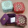 Caja de Joyería con Tapa Octagonal de Brocado Caja de Almacenamiento para Pulseras Joyas Cuentas Caja de Embalaje de Jade Esmeralda