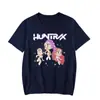 Novas Camisetas Casuais Largas de Manga Curta Estampadas Transfronteiriças para Homens e Mulheres 2025