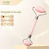 Conjunto de Resina Massajador de Rolo Duplo Coração Não-Jade Formato de Coração Especial Rosto e Corpo Beleza Placa de Massagem Quartzo Rosa