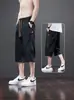 Pantalones 7/8 para Hombre 2026 Verano Corte Holgado Talla Grande Secado Rápido Shorts Casuales Delgados Transpirables Pantalones Deportivos 7/8 Modernos