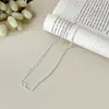 Colar Anel Circular Estilo Minimalista com Toque de Luxo, Estilo Cool e Discreto, Corrente para Clavícula Feminina, Moda de Nicho, Luxo Leve, Corrente Versátil, Atacado