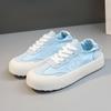 [Personalizado] Zapatos Casuales de Tela Nuevos R618 para Mujer Verano 2023 Suela Gruesa Transpirable Trbottomy Zapatos Blancos para Aumentar Altura para Estudiantes
