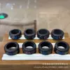 Juguete de Anillo Corredizo de Dibujos Animados Pintado de Ébano Accesorios de Bricolaje Pulsera Pulsera Cuentas Cuerda Trenzada Colgante Accesorios Creativos