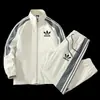 El mismo conjunto de chaqueta Adidas Trefoil para hombre de primavera y otoño, holgado, simple, casual, para deportes al aire libre y cárdigan moderno