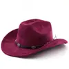 Sombrero de Vaquero Occidental Clásico Sombrero de Copa de Alta Calidad Sombrero de Caballero Europeo y Americano Moda para Hombres y Mujeres Más Fácil de Combinar Sombrero para Protección Solar