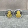 Shenzhen Shuibei Mismo Estilo Oro Puro 999 Tesoro de la Fortuna Aleación Gato de la Suerte Adhesivo Dorado para Teléfono Móvil para Atraer Riqueza Tienda de Oro