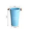 Balde para Flores Estilo Nórdico para el Hogar, Balde para Flores Frescas de Floristería, Cubo Decorativo de Lata, Balde para Flores de Agua Profunda, Jarrón Grande de Pie