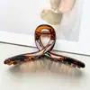 Presilha de Cabelo Retangular Oca Estilo Coreano em PC, Presilha de Cabelo Geométrica Grande, Penteado Dongdaemun, Presilha de Cabelo Elegante e Versátil para a Parte de Trás da Cabeça