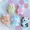 Óculos de Sol Desenho Animado Animal Resina Acessórios Pato Pequeno Panda Acessórios Grampo de Cabelo Capa de Celular Chaveiro Buraco Acessórios para Sapato