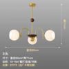 Lustre para Sala de Estar Estilo Nórdico Luz para Sala de Jantar Estilo Italiano Feijão Mágico Luz Simples Moderna Meio Antigo Bauhaus Quarto Luz de Quarto