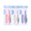 2 PIEZAS cuchillo para recortar cejas retráctil deslizante al por mayor cuchillo manual para afeitar cejas navaja cuchillo para afeitar herramienta para recortar cejas