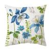 Nueva funda de almohada estilo granja con temática floral vintage, mariposa, pájaro, decoración navideña, funda de cojín para cama de coche