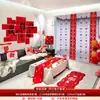 Conjunto de Decoração para Quarto de Casamento, Cabeceira de Cama de Casamento com Palavras Felizes, Decoração de Parede de Fundo para Atmosfera de Quarto Novo de Casamento