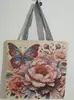 Comercio Exterior Nuevo Estilo Étnico Bolso de Lona Bordado Bolso de Hombro de Tela de Arena Mochila Casual Transfronteriza para Mujer Bordado Dorado