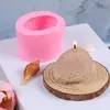 Molde de silicone para vela de pedra estéreo DIY molde de gesso para vela perfumada material simulação seixos coreanos