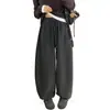 Nuevos pantalones de pierna ancha de mezcla de lana de talle alto y caída para mujer 2026, con un corte holgado, favorecedor y relajado, tobillo cónico y diseño tipo globo, perfectos para otoño e invierno