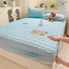 2026 Nueva Clase A Sábana Bajera Acolchada 100% Algodón Bordado de Algodón Puro Aplique Dibujos Animados Protector de Colchón Simmons Cubre Cama