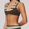 [En Stock] Sujetador de Yoga Transfronterizo 2026 con Tirantes, Espalda Hermosa, Estilo Halter, Tirantes Deportivos, Ropa Interior de Nylon para Fitness