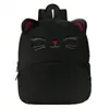 Mochila de animales de dibujos animados transfronteriza, linda mochila de gato para niños de jardín de infantes, mochila ligera de felpa multicolor