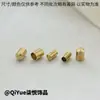 Tapa Redonda de Latón Acabado con Cuerda Hecho a Mano Hebilla de Fondo Redondo Tubo Cilíndrico DIY Accesorios para Joyería de Cuentas Oro Blanco K Tubo Manga