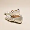 Novo modelo de sapatos Mary Jane femininos com aumento interno de altura, sapatilhas de sola reta, sapatos de corte baixo, perfeitos para vestidos de verão