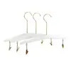 Percha Blanca de Madera Maciza para Ropa Interior para Tienda de Ropa, Percha de Madera Antideslizante para Ropa Interior, Colgador de Sujetadores, Pinzas para Ropa Interior de Mujer al por Mayor