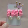 Aretes para Niñas, Clip para Oreja, Aretes Indoloros para Niñas Perforadas, Joyería de la Princesa Elsa, Lindos Aretes de Juguete para Niñas Pequeñas